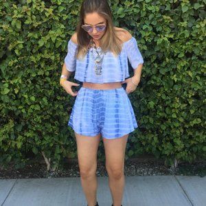 TOBI Two Piece Blue Tie-Dye Set